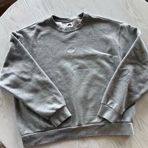 Nike Unisex Classic Gray Crewneck Sweater